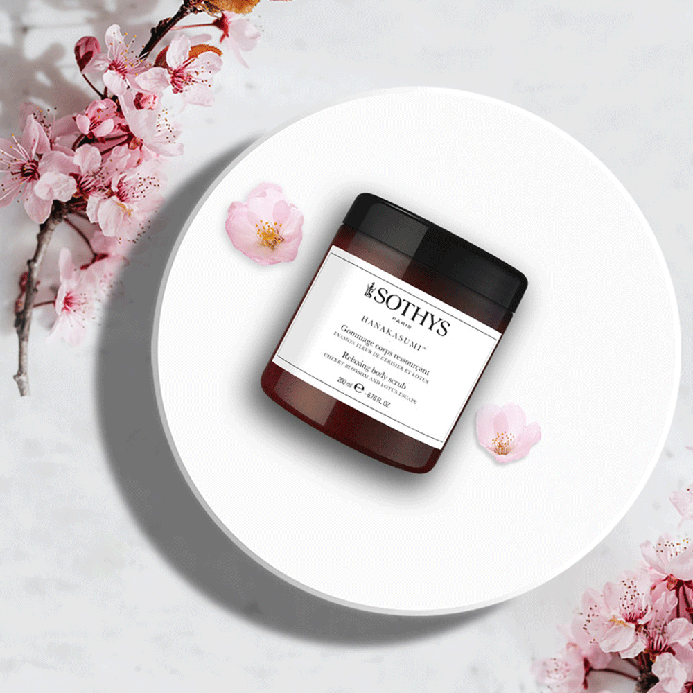 Relaxing body scrub | cherry blossom and lotus (200 ml)